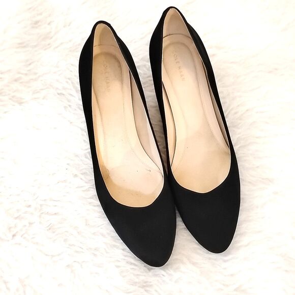 Cole Haan Womens 11 B Black Saude Wedge Heels Slip On 2.5 Heels - Picture 5 of 9